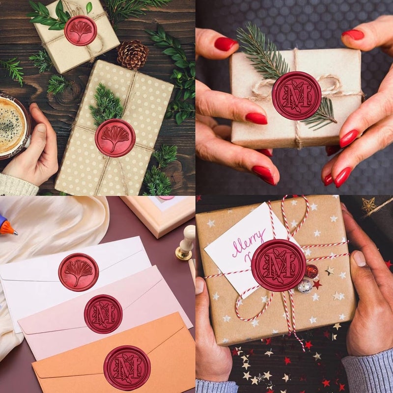 Atopbb 300 Pcs Wax Seal Beads Wine Red, Premium Sealing Wax Beads for Stamp Seals, Octagon Seal Stamp Pellets Refill Pack for Wedding Invitation, Letter Envelope, Scrapbook DIY New Burgundy - Image 4